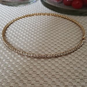 Choker Gold Plated with Diamonice Crystals